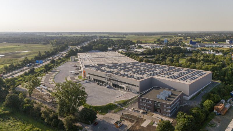 CTP Deutschland, CTPark Bremen , Produktionsfläche, Lagerhalle, Halle, Hochregallager, Maschinenbau-Unternehmen Dynapac 